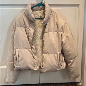 Ci Sono Cream Padded Jacket Label